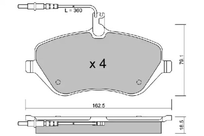 Комплект тормозных колодок BPPE-1011 AISIN